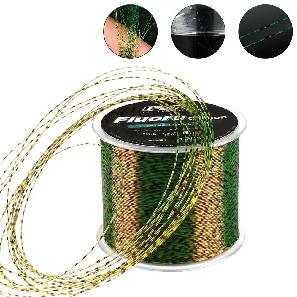 

120m Invisible Fishing Line 3-color Speckle Nylon 4.13lb-34.32lb Super Strong Spotted Fishing Line Accessories