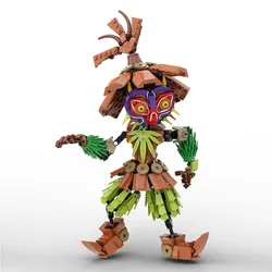 2024 Zeldaed Majoras Mask Skull Kid Action Figure Building Blocks Model Kit Breath Wild Monster Collectible Brick Toy Kids Gift