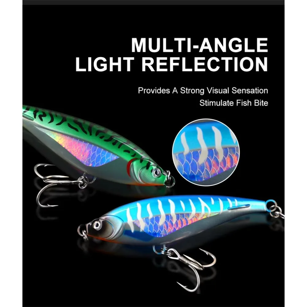 1 Stück 13cm/17cm sinkender Pencil Popper – Ultrastarker Thunfisch-Hardbait, Offshore-Bootsangelköder für Salzwasser-Raubtiere – Detail 2