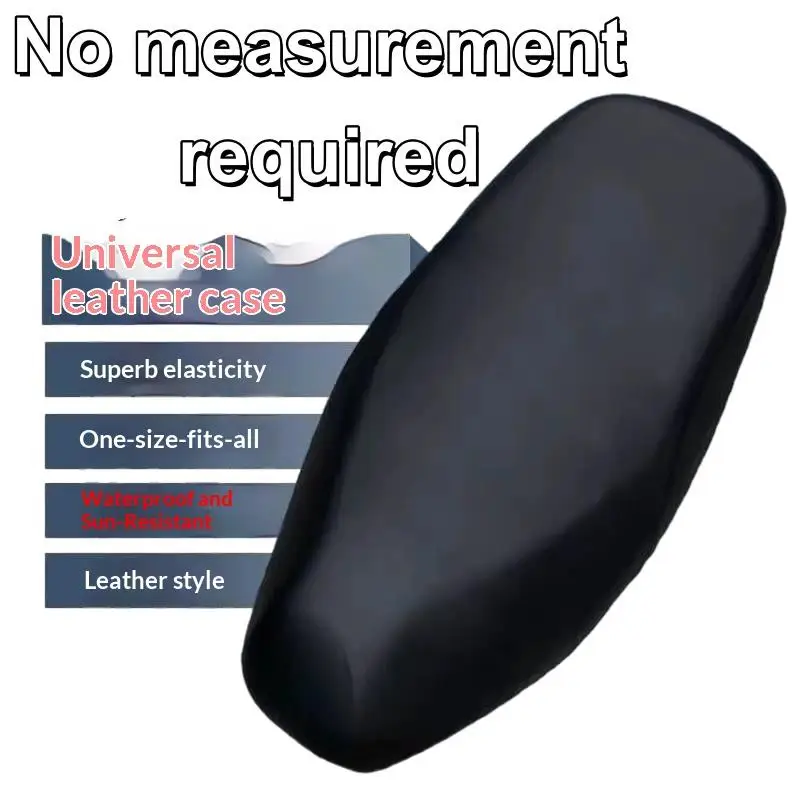 Universal Elastic Motorcycle Seat Cover Non-slip Waterproof Protector Fits Most Motorbikes for Outdoor Riding