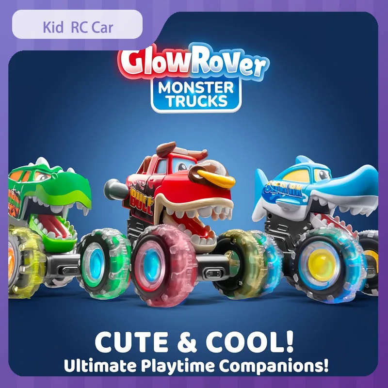 

Новый детский игрушечный автомобиль с подсветкой и радиоуправлением Monster Truck Destruction, инерционный раздвижной светильник, устойчивый к падениям и ударам подарок ребенку