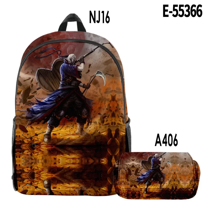 NARUTO NEW Cartoon Comic Backpack  Anime Children Backpack Backpack Set  Pencil CaseTeenager Waterproof Schoolbag Kids Gifts