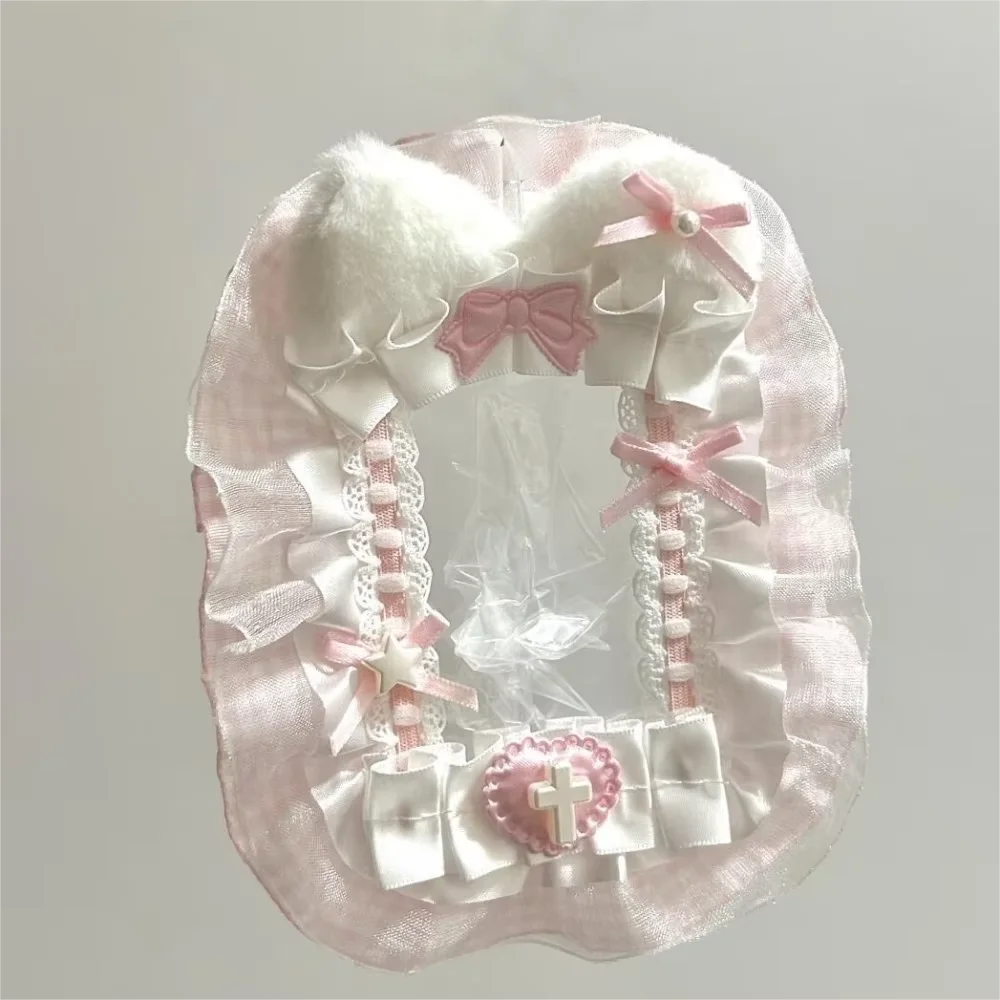 Sweet Plush Photocard Holder with Ribbon