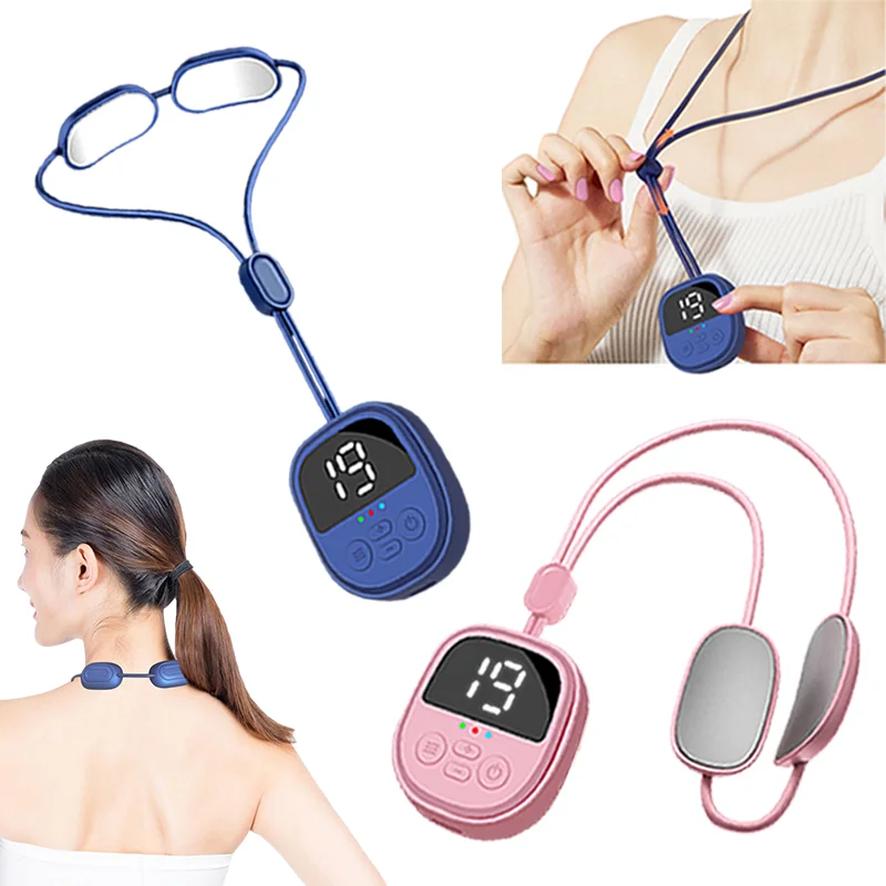 

Neck Massage Pendant Portable Hanging Neck Massager With EMS Dual Pulse And Hot Compress Mini Neck Pain Relief Device HealthCare
