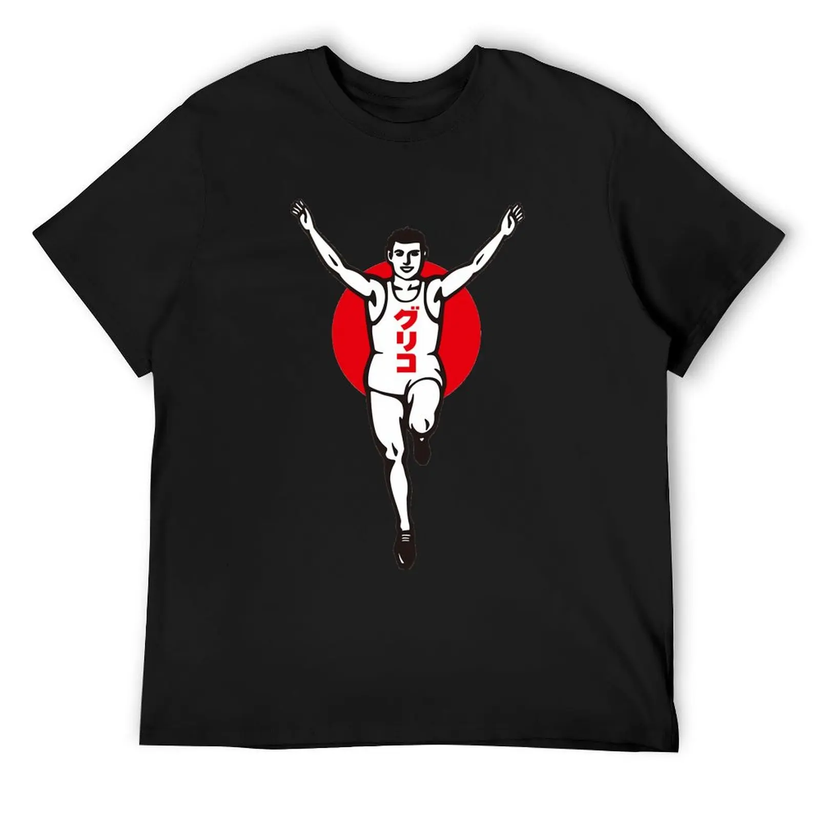 

Glico Running Man T-Shirt animal prinfor boys vintage anime shirt cotton graphic tees customs Men's t shirts