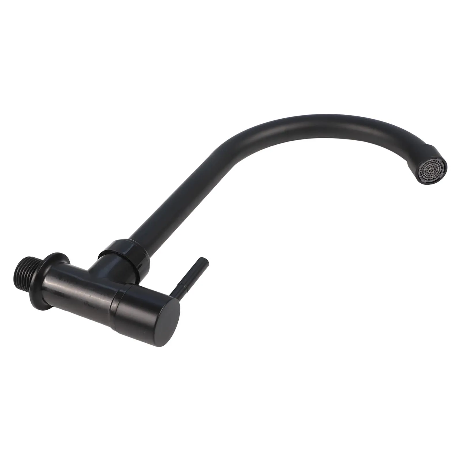 

Смеситель для холодной воды Черный настенный смеситель Обустройство дома Устойчивость к ржавчине Универсальное использование Экономия воды Простая установка