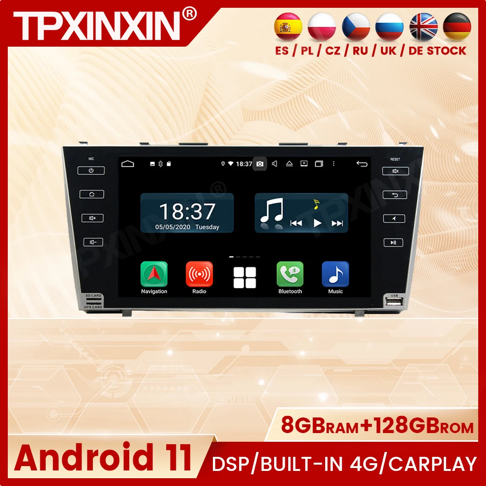 

2 Din Android автомобильный мультимедийный плеер для Toyota Camry 2007 2008 2009 2010 2011 радио Coche с Bluetooth Carplay GPS навигатор плеер