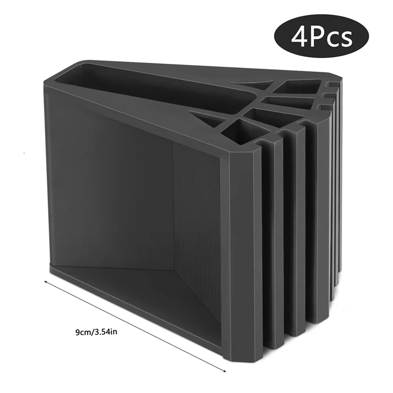 AY03-قواعد سلم حزمة من 4 أقدام سلم مطاطية عدم الانزلاق سلم غطاء للقدم سلم استبدال أجزاء للسلالم تلسكوبي