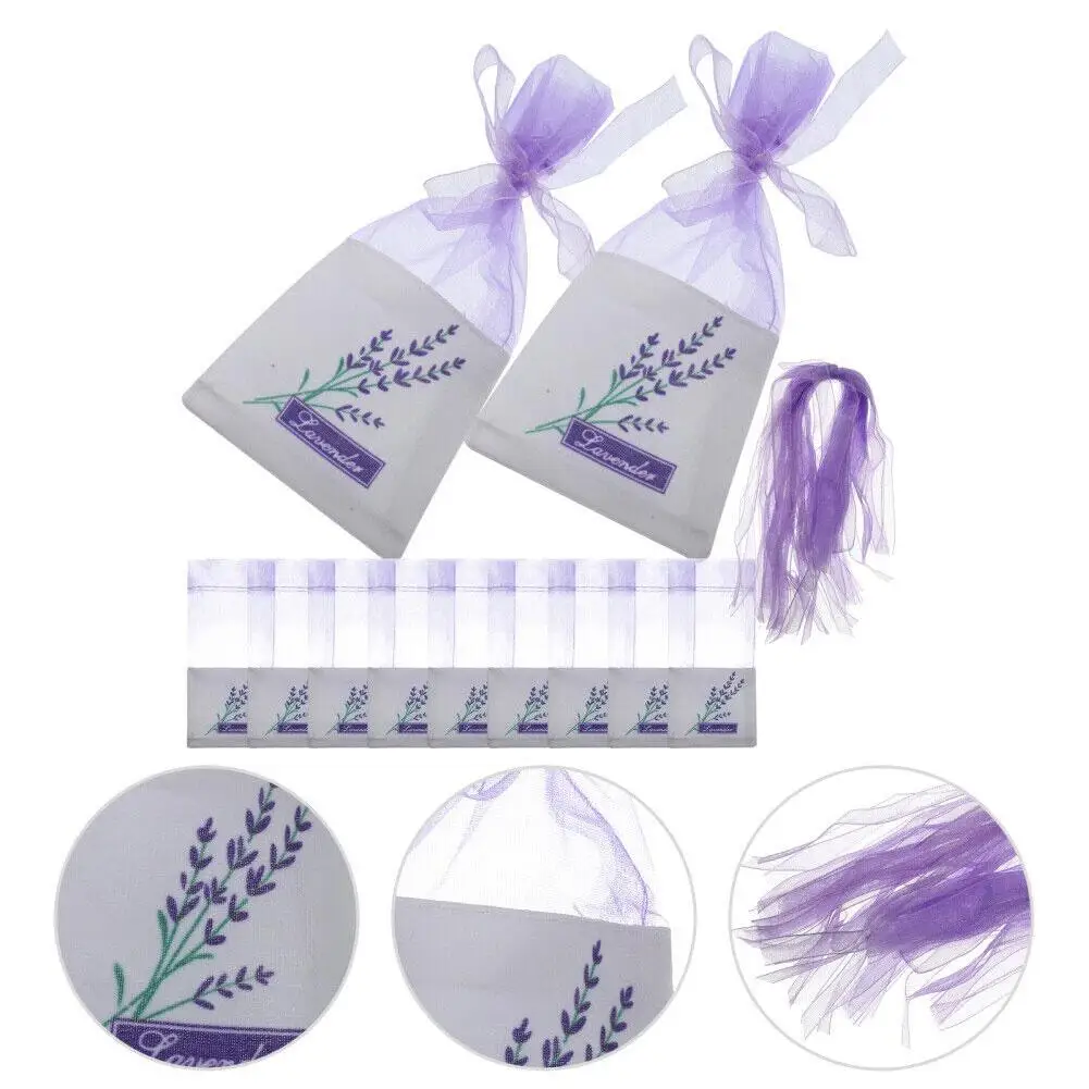 High-end Small Lavender Pouch Bags Vintage Lavender Haze Sachet Portable Flowers Printing Beautiful Fragrance Pouch Dry Flowers