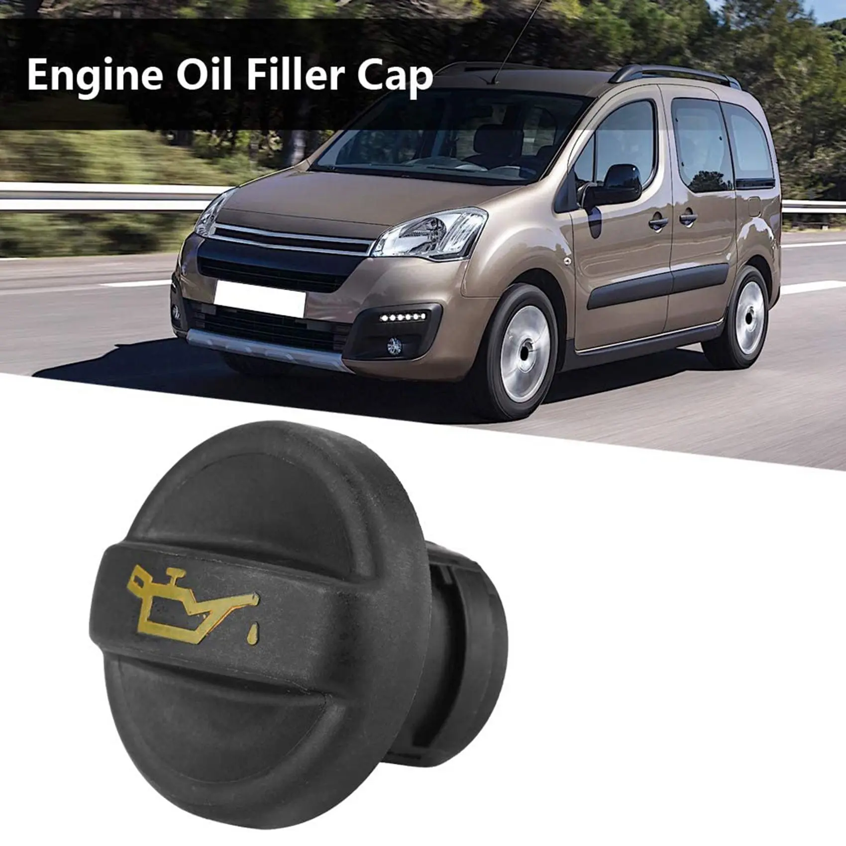 【Price Drop !!】-Car Engine Oil Cap Filler Cover For 207 307 For Citroen 1.4HDI 1.6HDI 2.0HDI 1180F9