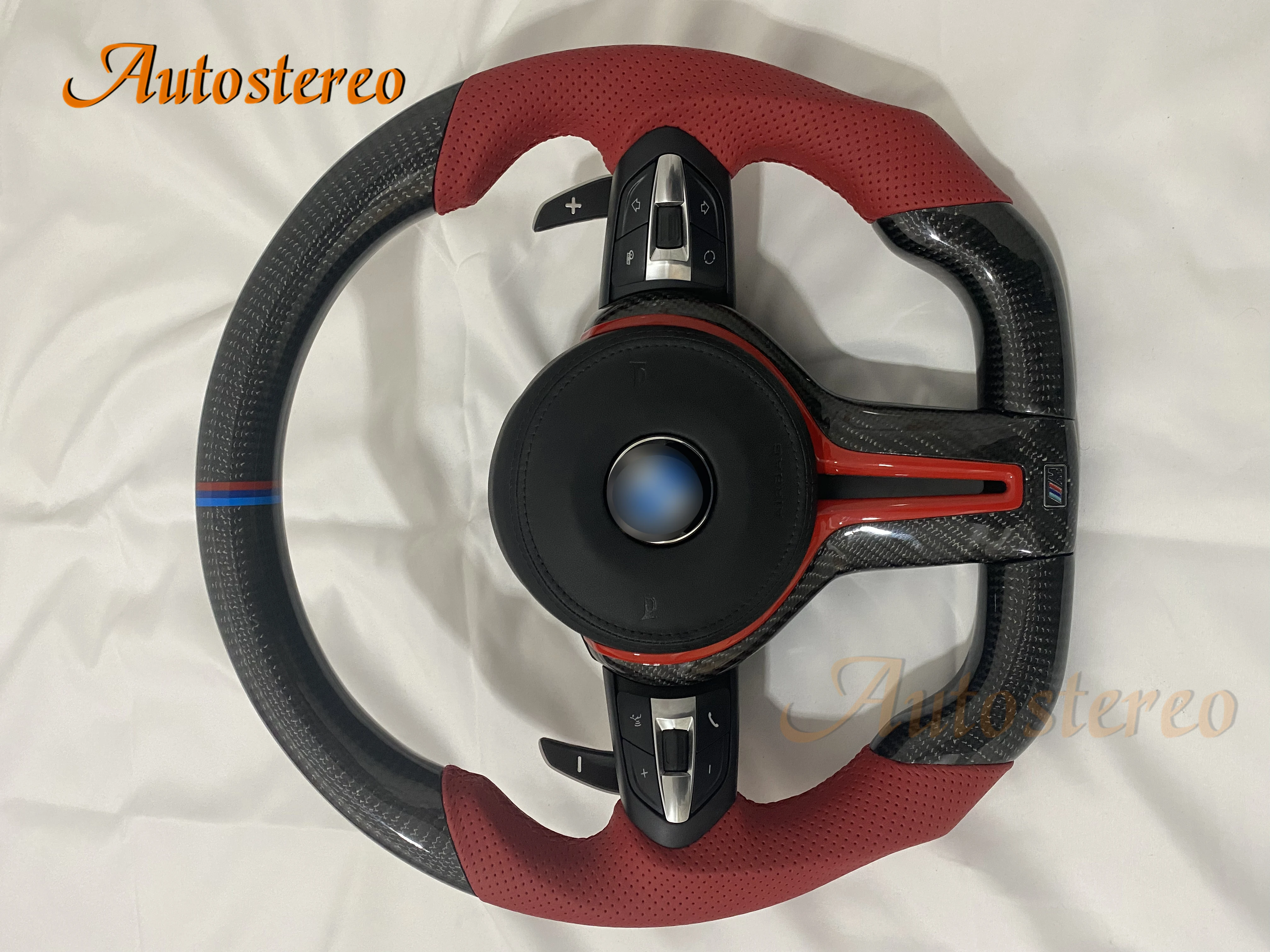 Car Steering Wheel Assembly For BMW 328M M3 3/4/5 6 7 Series X3/X4/X5/X6 Customized Leather Retrofit Interior Auto Electronics