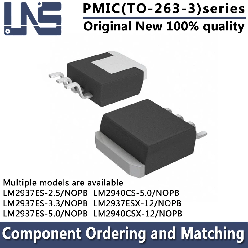 1pcs LM2937ES-2.5/NOPB LM2937ES-3.3/NOPB LM2937ES-5.0/NOPB LM2937ESX-12/NOPB LM2940CS-5.0/NOPB LM2940CSX-12/NOPB DDPAK-3 PMIC