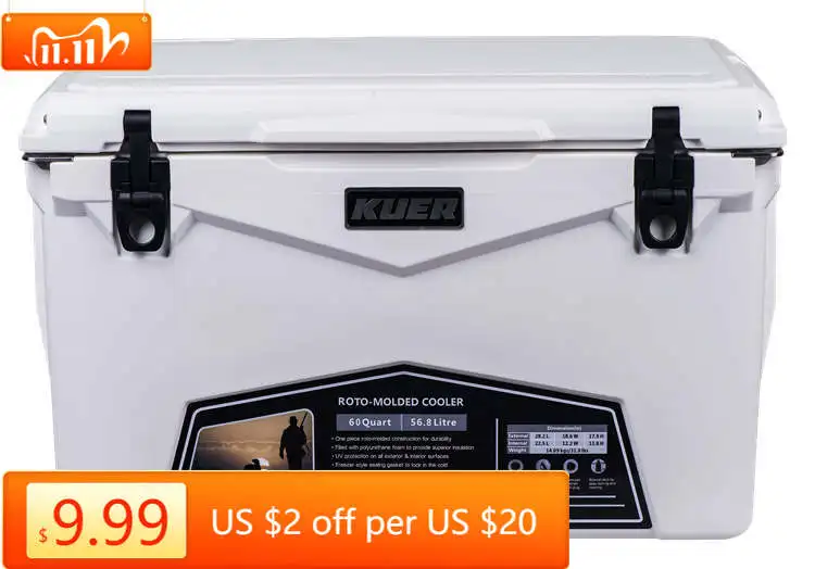 Food‑Grade LLDPE Rotomolded Foam Ice Chest Cooler Storage Box