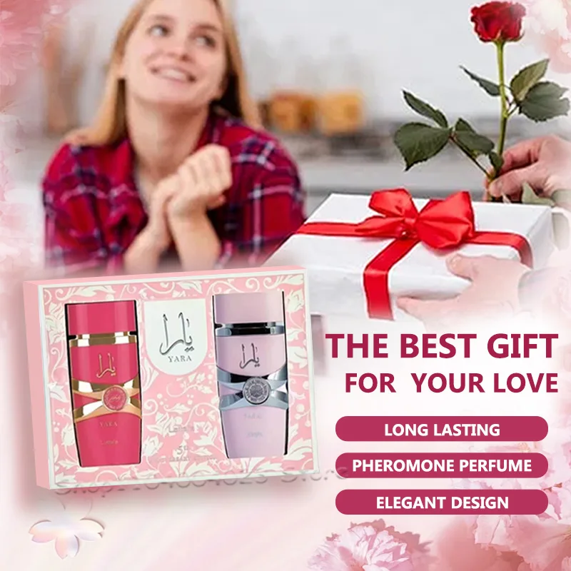 

200ML Lattafa Perfumes Set Original Arabic Perfume Lattafa Yara & Lattafa Yara Candy Women's Perfume Eau de Parfum With Gift Box