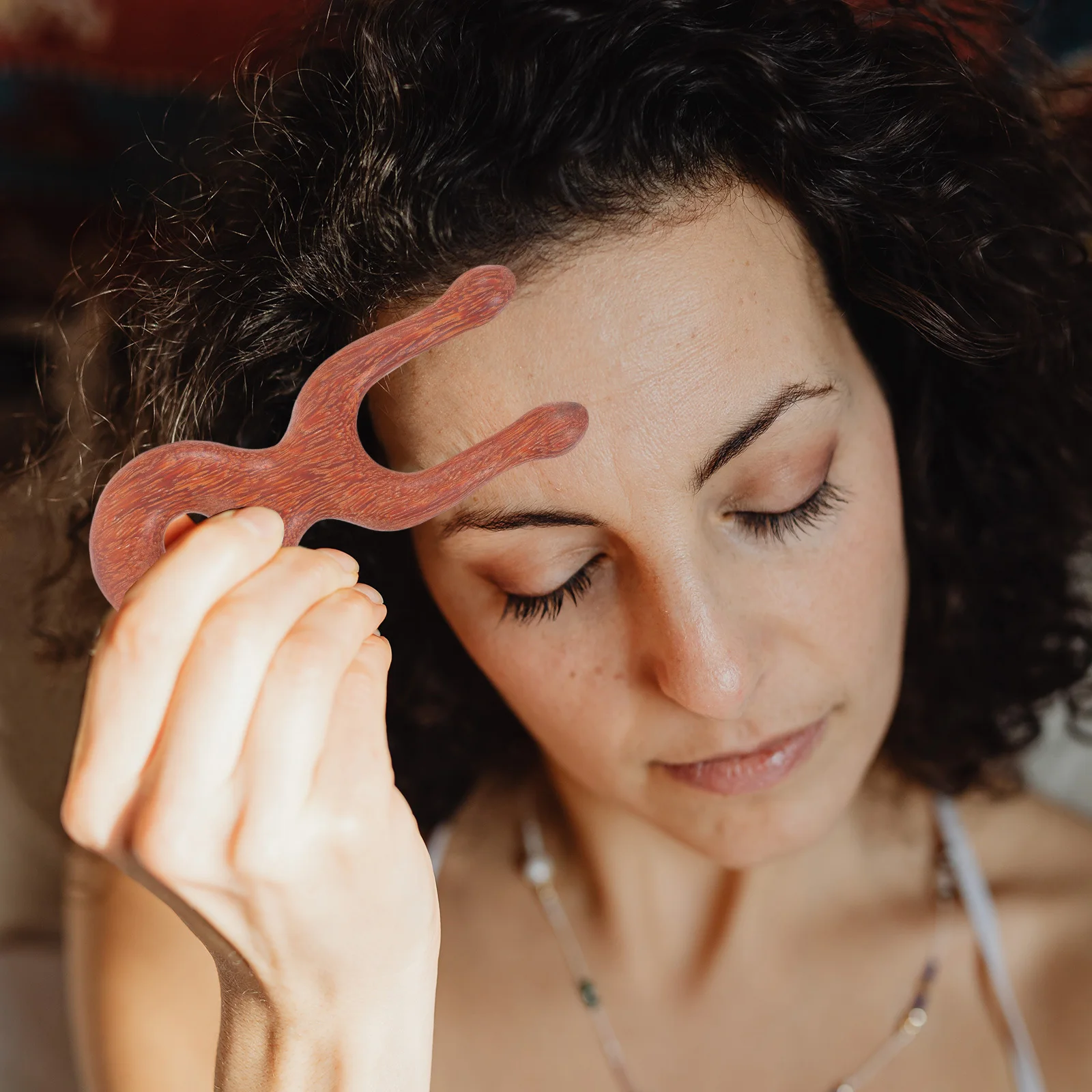 

Wooden Scalp Massager Comb Deep Tissue Massage Tool Back Legs Portable Wood Gua Sha Brush For Home Office Relaxation Handheld