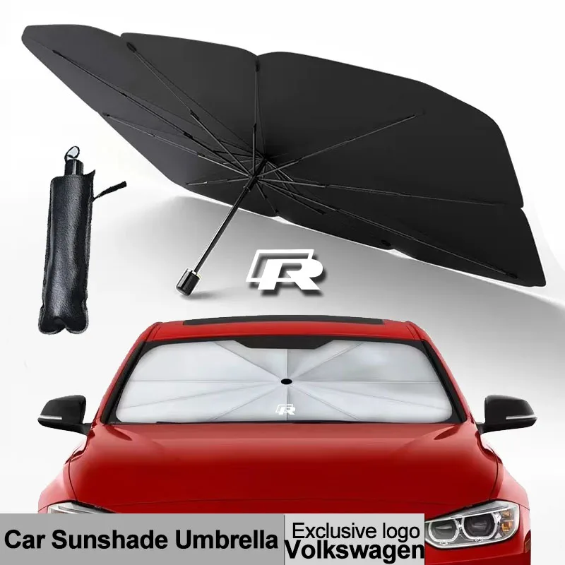 

Car Insulation Sun Visor UV Sunshade Retractable Heat Shield For Volkswagen R Caddy Passat Tiguan Beetle Phaeton Transporter Eos