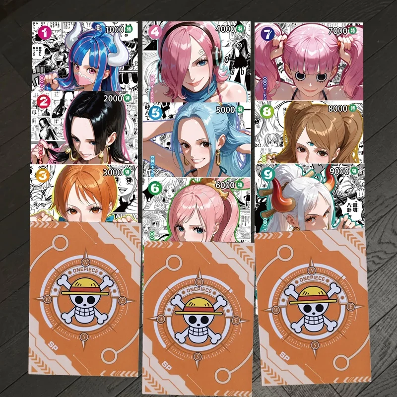 Suitable for Anime One Piece Cosplay White Shirt Goddess Yamato Color Flash Card Boa Hancock Ulti Uta Nami ACG Collection Card view 4