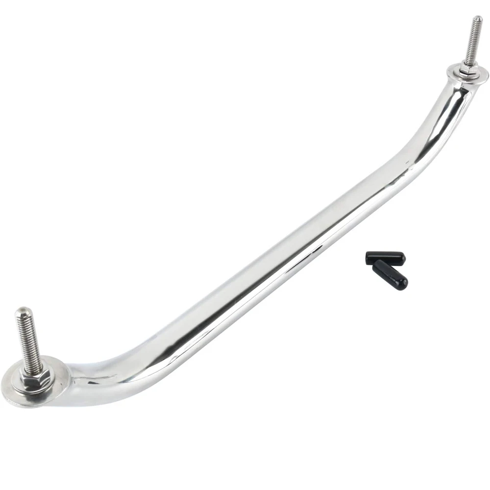 2PCS Boat Handrail Grab Handle Polished Stainless Steel Round Tube - 16