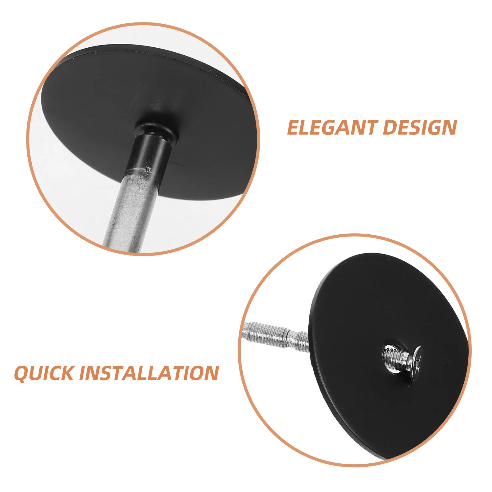1Set Stainless Steel Door Hole Cover Plate Round Deadbolt Cover Filler Plate Security Lock Knob Peephole Accessory