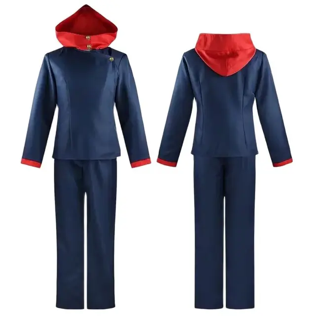 Anime cosplay itadori yuji traje unisex anime tóquio com capuz academia jaqueta calças uniforme escolar conjunto