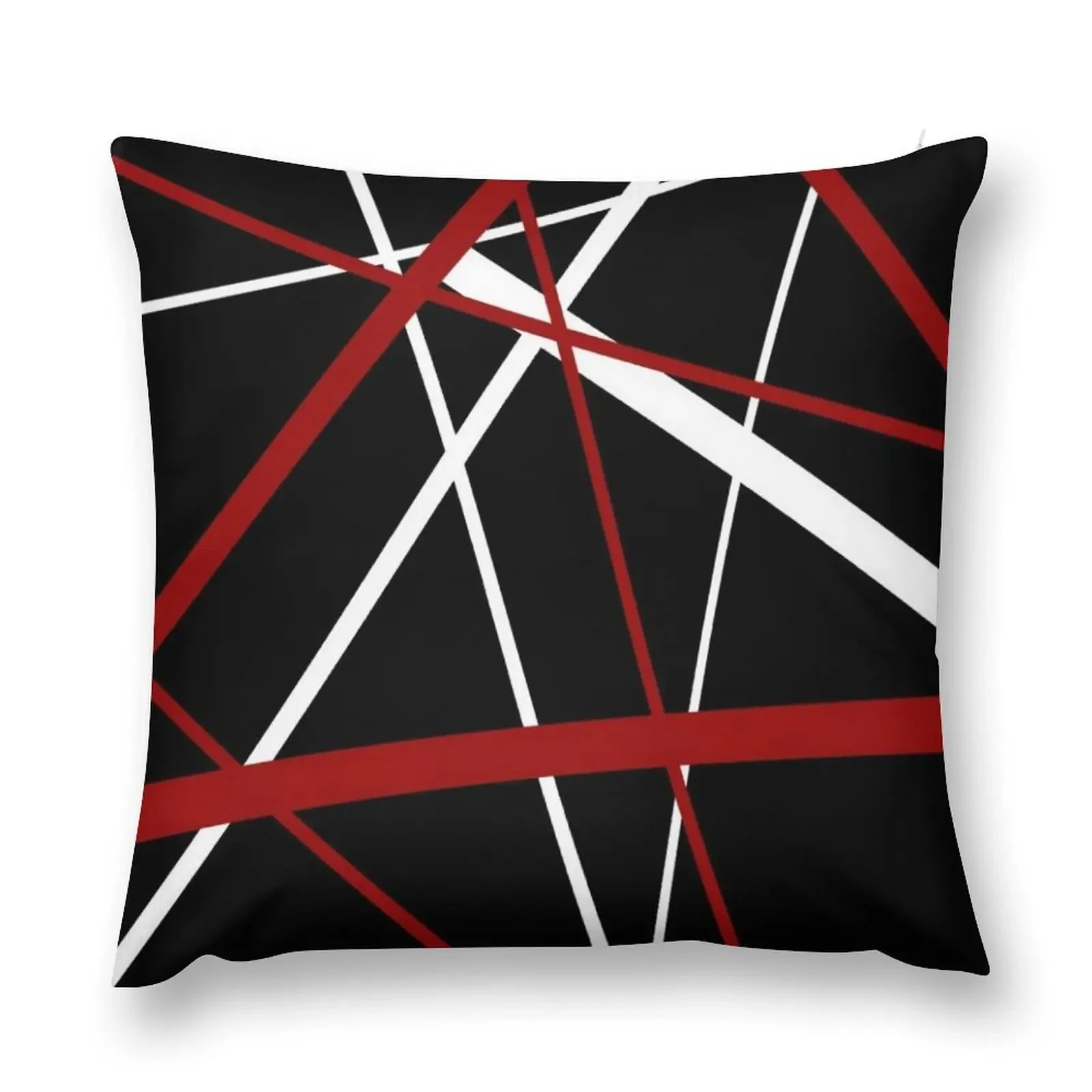 Red and White Strips Against A Black Background Throw Pillow Christmas Pillowcase Pillowcase Sofa Covers pillow