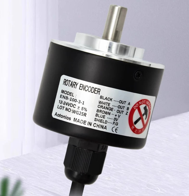 

AUTONIX type photoelectric rotary encoder ENB-100-3-1 double wheel roller measurement