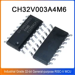 10-100PCS CH32V003A4M6 SOP16 CH32 V003A4M6 CH32V003 A4M6 de qualité industrielle 32 bits RISC-V à usage général MCU 10-100PCS