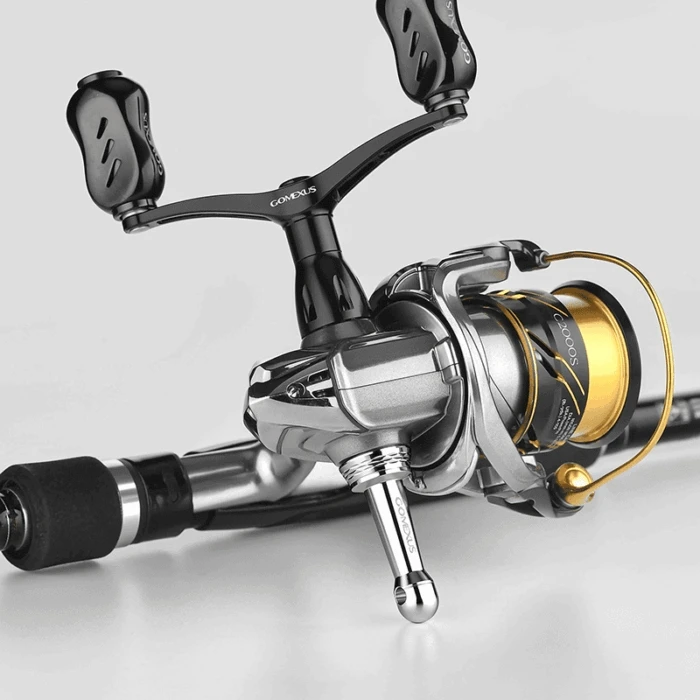 Gomexus 42mm Aluminium Rollenständer R1 für Shimano Daiwa Spinnrollen 2500-5000 mit Ausgleichsschutz – Detail 5