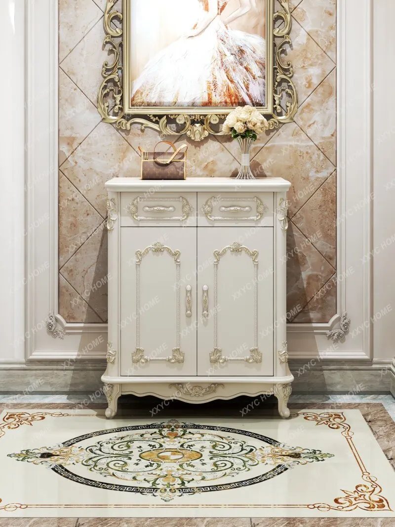 

Shoe cabinet pine wood small apartment corner house access to entrance ofdoor facing door of the modern entrance