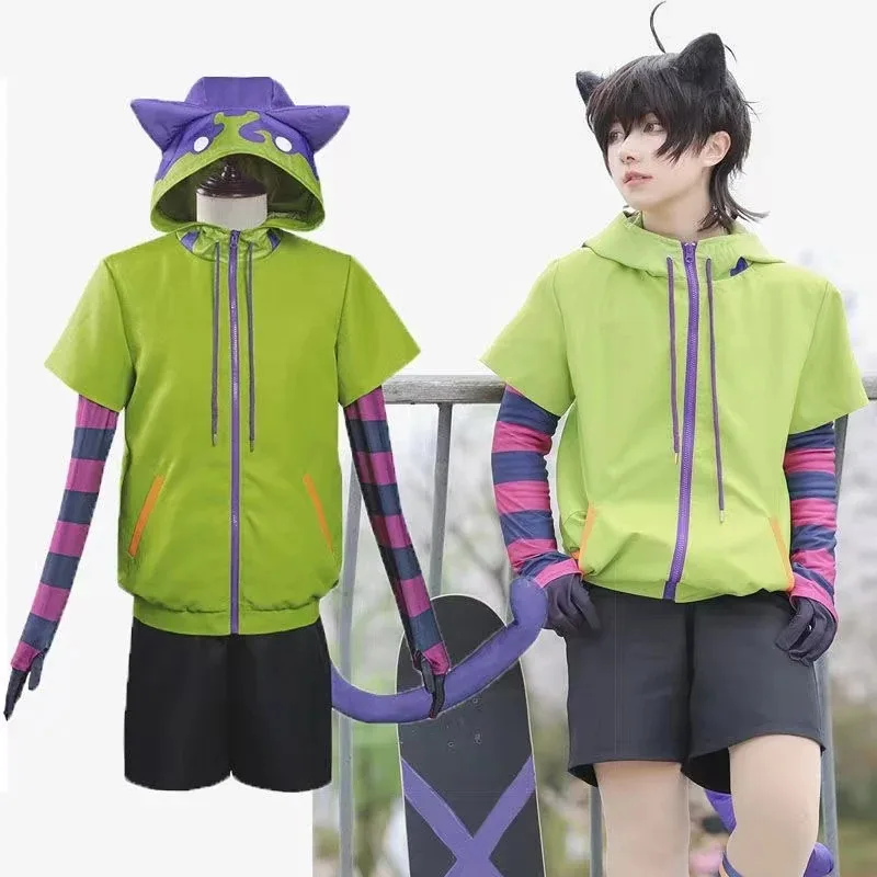 Anime SK8 The Infinity Miya Chinen disfraces Cosplay disfraces de Halloween hombres mujeres traje peluca fiesta un uniforme ropa