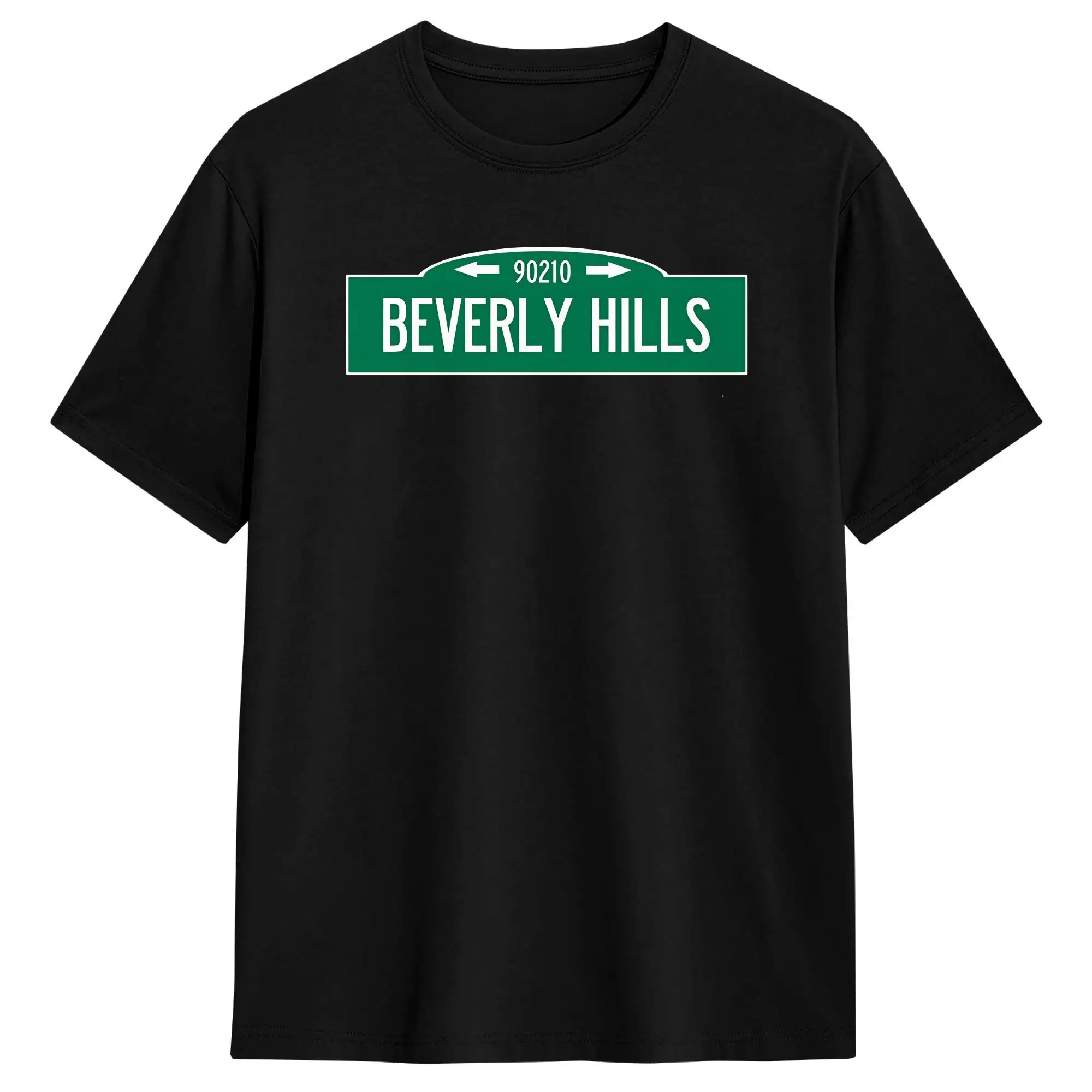 Beverly Hills, California T Shirt Summer  Pure Cotton T Shirts For Man Design Tshirt Short-Sleeve Vintage Tops