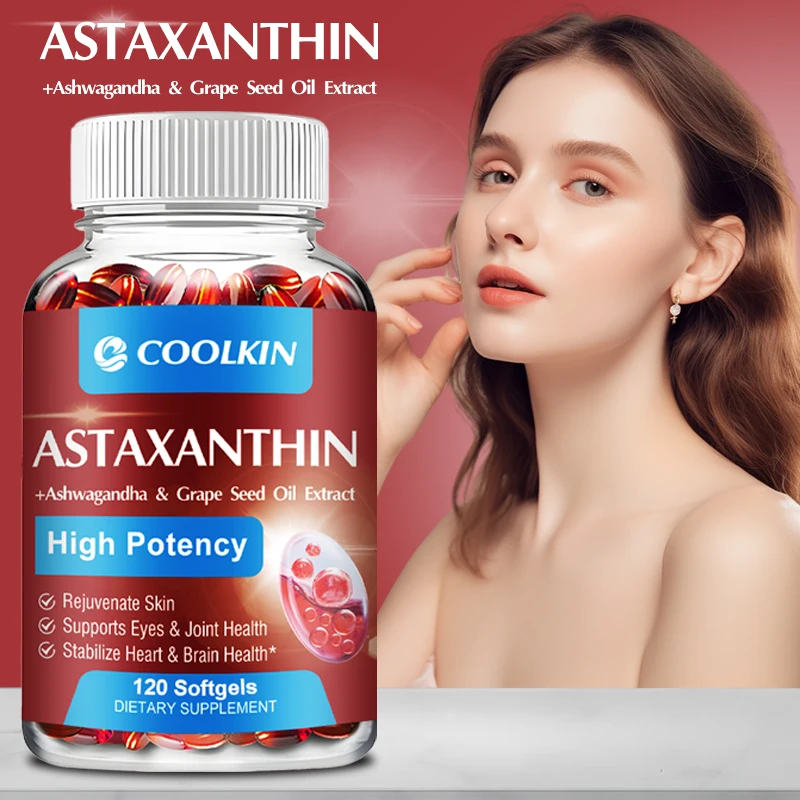 

Astaxanthin Capsules 24mg - Remium Antioxidant, Natural Support for Post-Exercise Recovery + Joint, Skin, Eye Health