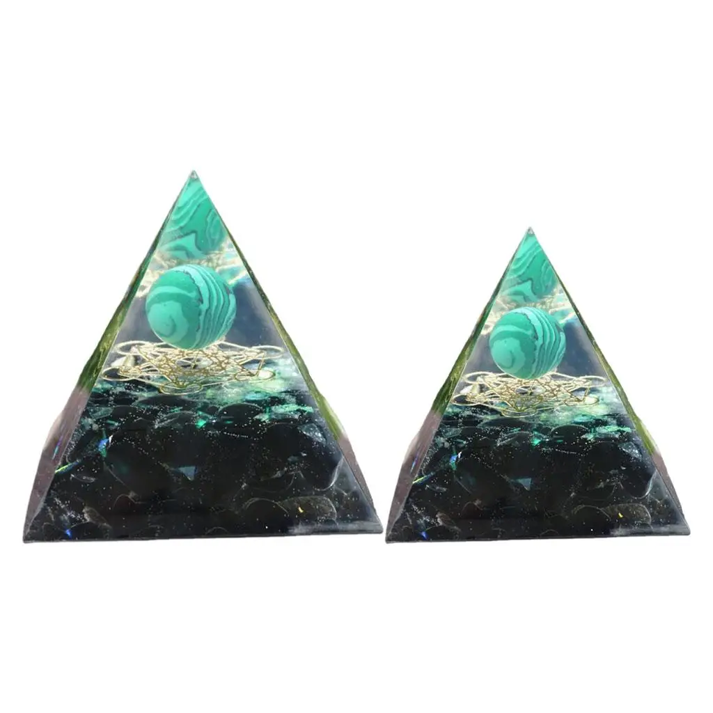 , Power , Gemation, Smooth Surface, Malachite Decoration, Crystal Sphere for