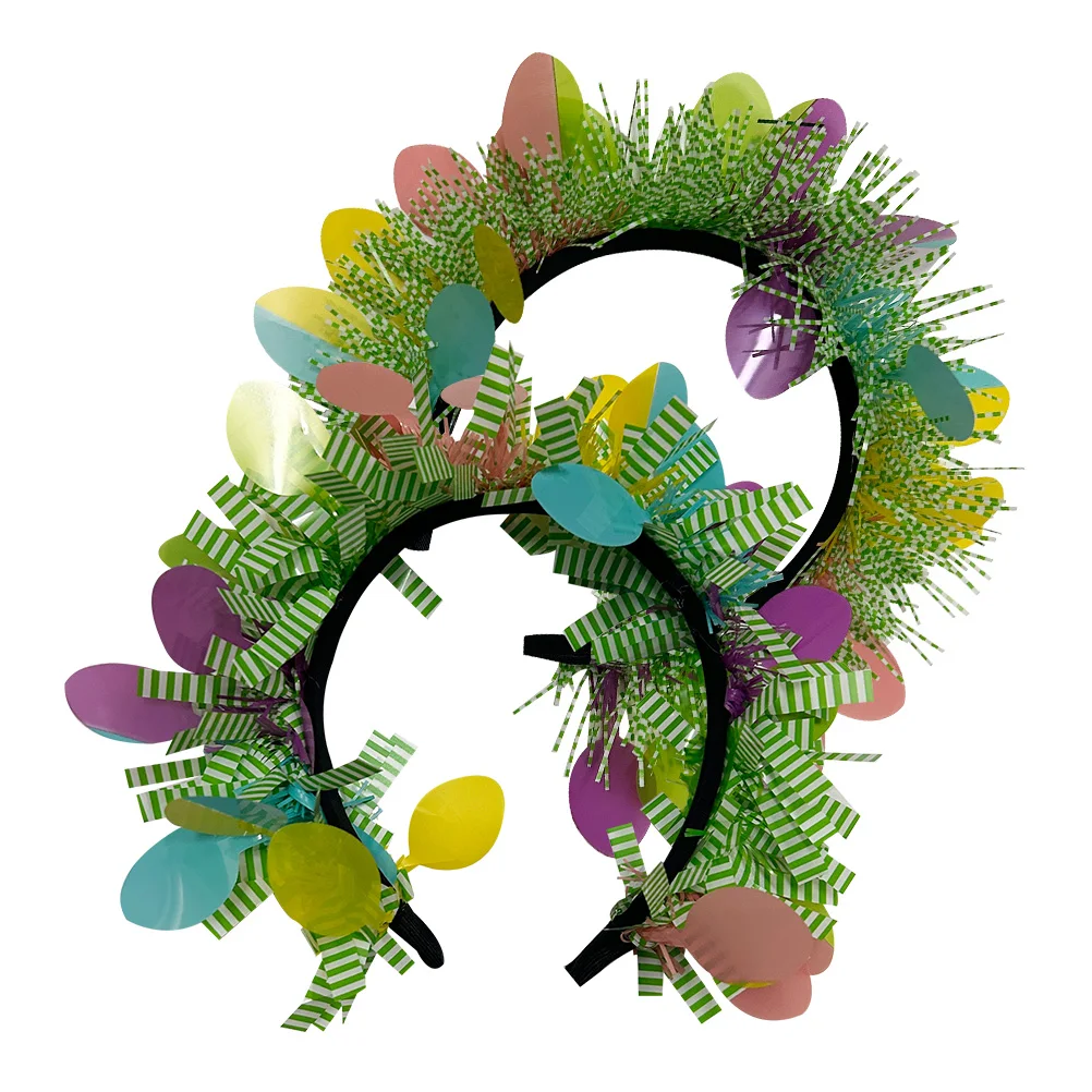 

2pcs Easter Egg Headb s Comfortable Hair Accessories for Women Party Supplies Carnival Headdress Non Fading Adult Size Fits