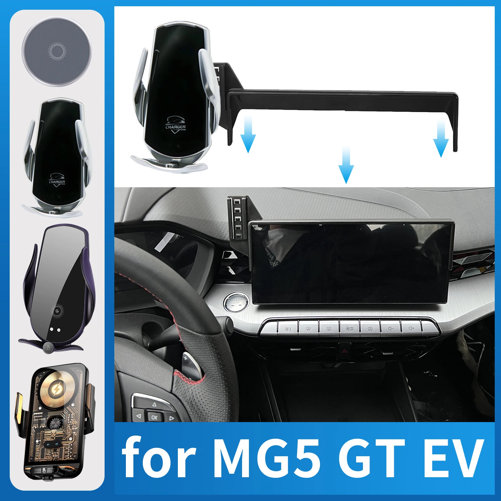 

Car Phone Holder for MG 5 MG5 GT EV 2022 2023 2024 Charging GPS Bracket Navigation Stand Auto Accessories
