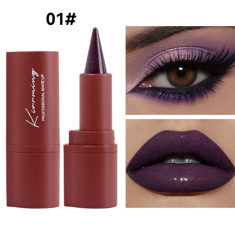 KIRRMING 3-in-1-Augenbrauenstift, Eyeliner und Lippenstift: Wasserfest, langlebig und vielseitig