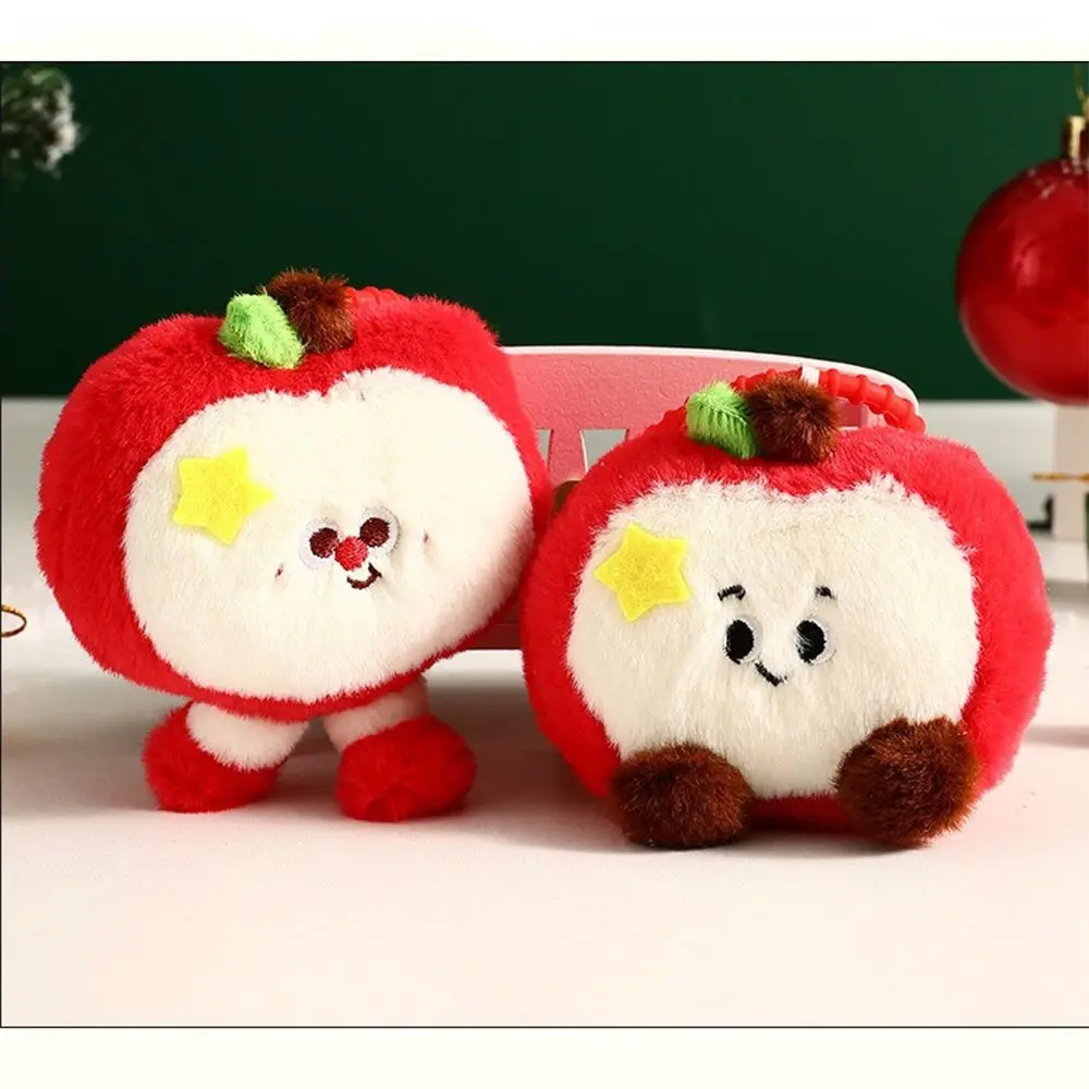 Kreatywny breloczek świąteczny z owocami w stylu kreskówkowym, miękki wisiorek do torby, prezent na Boże Narodzenie, pluszowa zabawka, breloczek do kluczy.