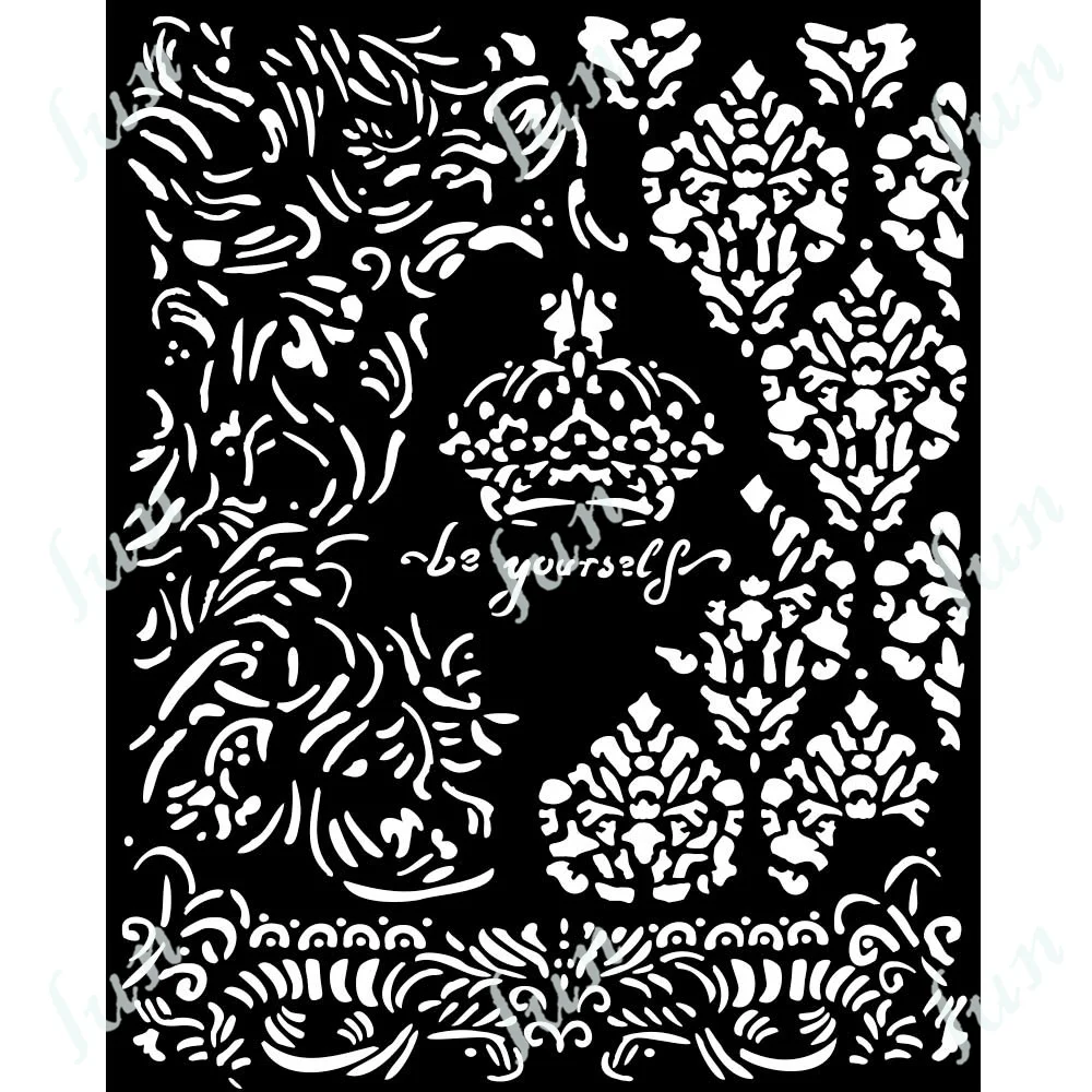 Old Lace Flowers Borders Stencil Layering Drawing Stencils for Scrapbooking Embossing Molds DIY Paper Card Handmade