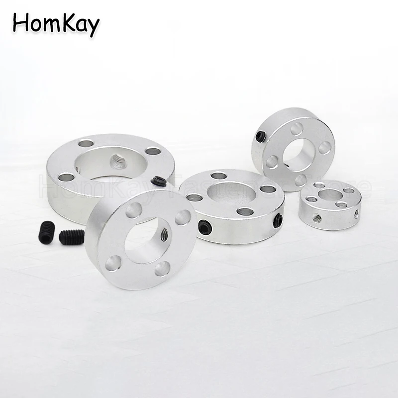 

SN4H Fixing Ring ID 6mm - 50mm Screw Stop Optical Axis Locking Limit Circle Aluminum Alloy Spindle Retaining Bushing Clamping