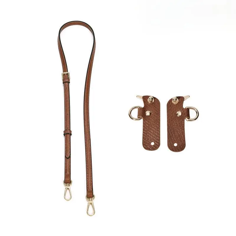 Leather Replacement Crossbody Bag Strap For Longchamp Mini Bag Shoulder Strap Without Punching Modification Bag Accessories