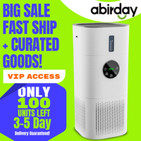 ABIRDAY 2-in-1 Air Purifier with Humidifier Combo for Home Allergies and Pets Hair, Smokers in Bedroom, H13 True HEPA Filter
