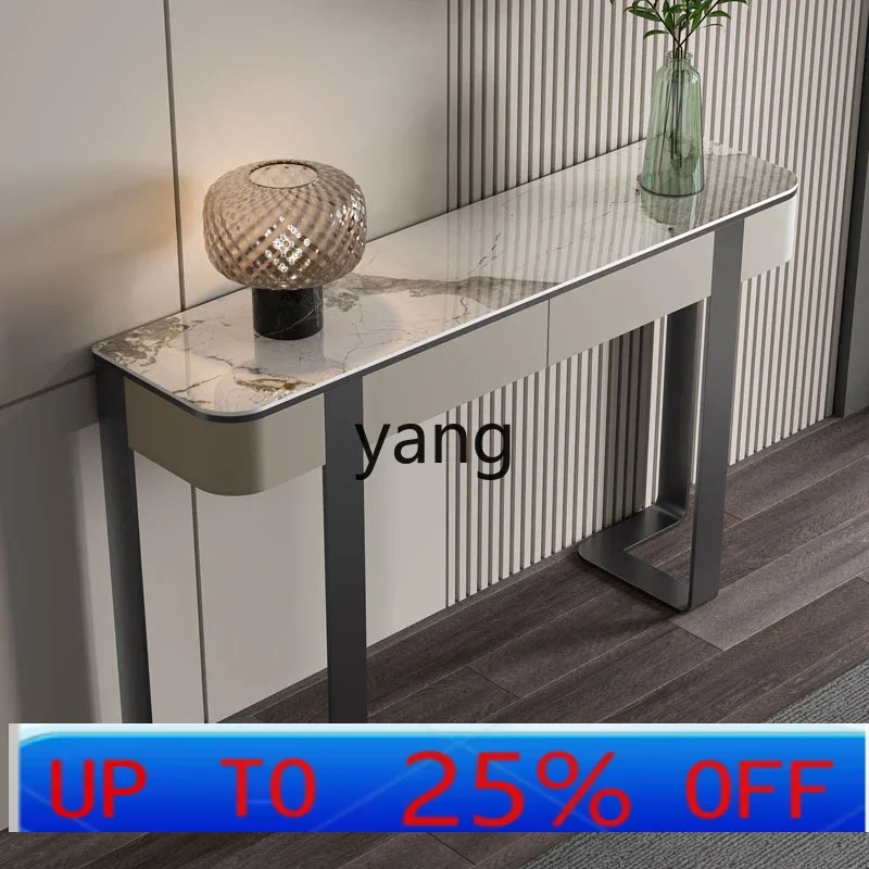 

LTT light luxury style wall entrance table simple corridor aisle storage entrance platform