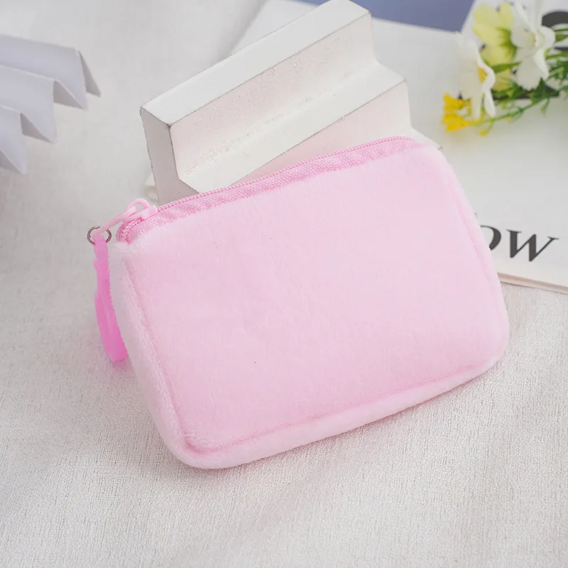 Dompet koin mewah warna Solid, dompet portabel kecil, tas kartu, tas Headphone portabel