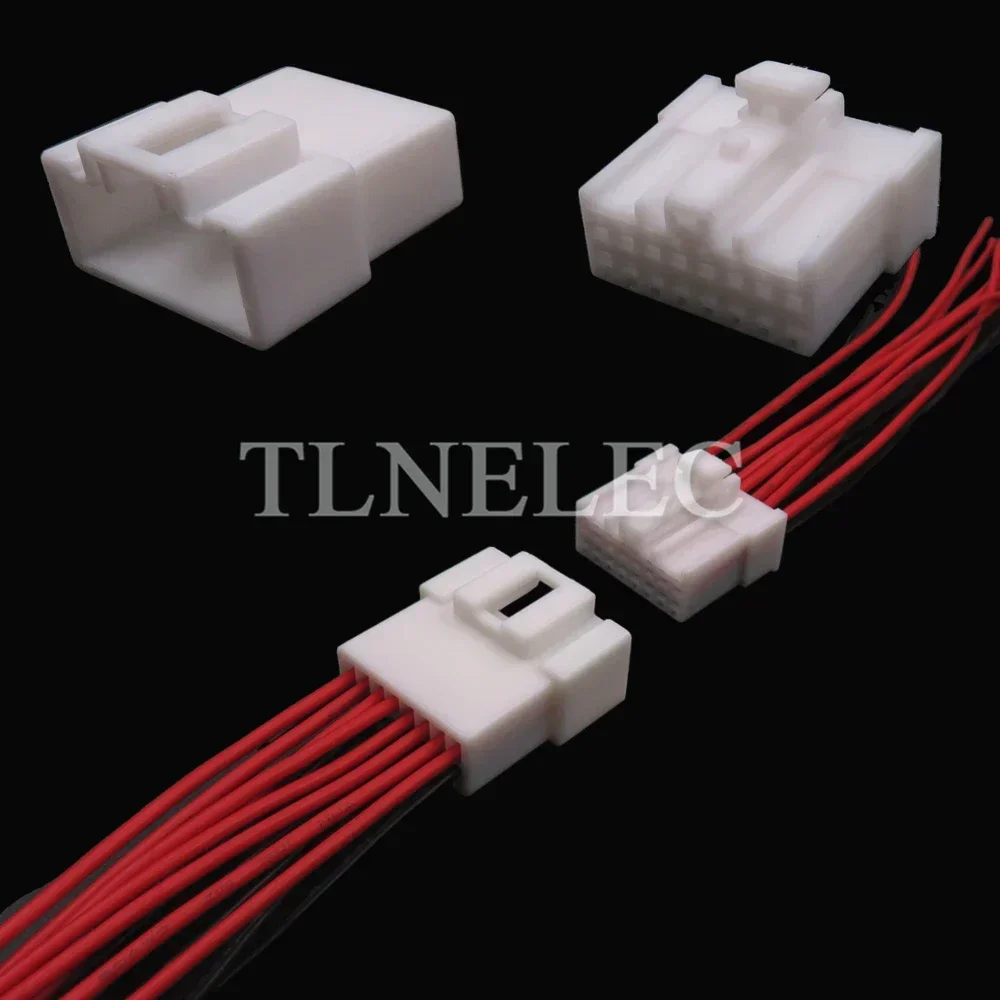 16 Pin Way Auto CD Audio Unsealed Connector with Wires Car Male Female Wiring Harness Sockets For Mazda MG610360 7123-7169