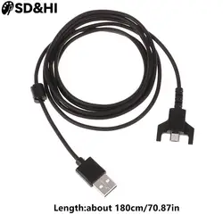 1.8M USB Charging Mouse Cable Weaving Wire Replacement For Logitech G502 G900 G903 G703 G Pro Wireless Gaming Mouse Durable