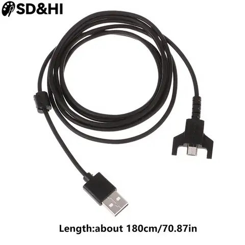 1.8M USB Charging Mouse Cable Weaving Wire Replacement For Logitech G502 G900 G903 G703 G Pro Wireless Gaming Mouse Durable