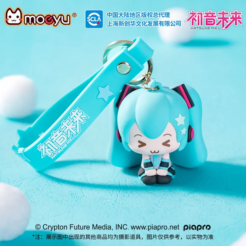 オリジナル-moeyu-初音ミク人形キーホルダーアクションフィギュア玩具ペンダント-vocaloid-アニメラバーキーチェーンバッグアクセサリーギフト子供のための