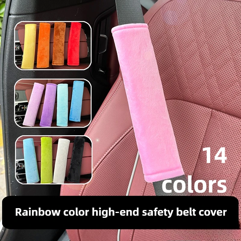 

Soft Plush Car Seat Belt Cover Shoulder Pad Winter Comfortable Driving Universal Automobiles Seatbelt Shoulder Seat Cover