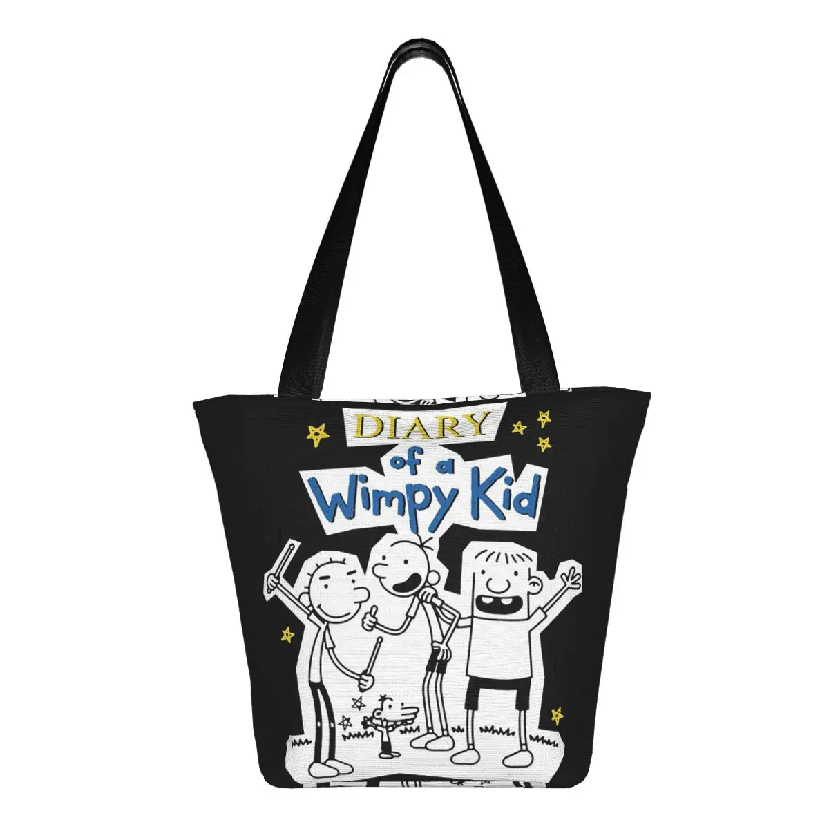 

Дневник слабака Wimpy Kid Group Shopping Tote Bag Холщовые сумки на плечо большой вместимости Сумка-шоппер для продуктов для женщин