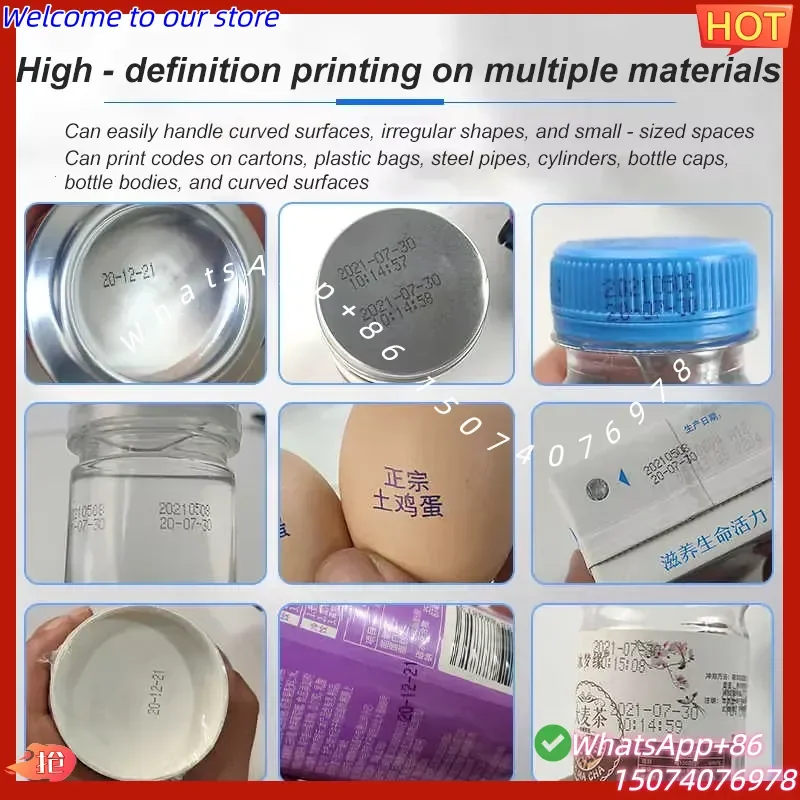2026 High Quality Mini Inkjet Printer for Tube Handheld Plastic Metal Carton Fast Dry 600dpi Resolution Excellent for